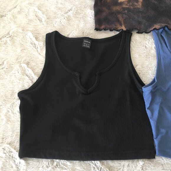 3 shein crop tops size small - Picture 3 of 6